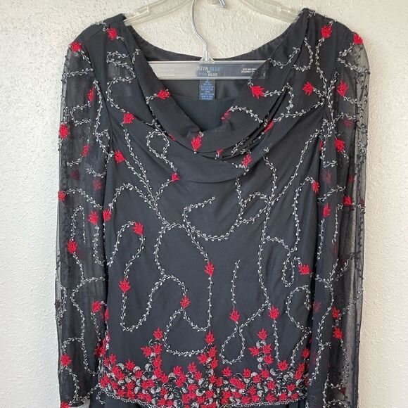 NWT Rita Blue by Eva Blue Matching Top and Pants Size 6 - Picture 2 of 14